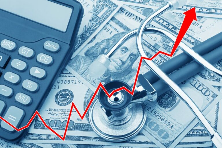 Graph,Showing,The,High,Cost,Of,Health,Care,With,Usd